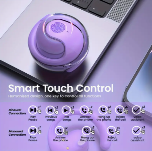 SonicOrb Wireless™ Audífonos inalámbrico Esfera Purple