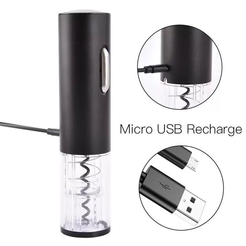 VinoLift™ Abridor De Vino Electrico Color Negro