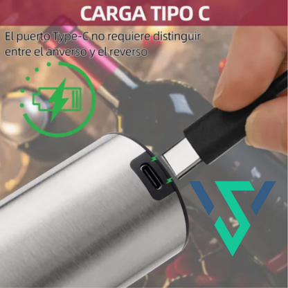 VinoLift™ Abridor De Vino Electrico Color Negro