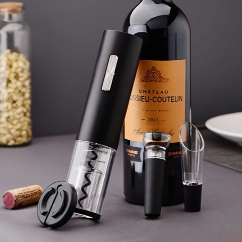 VinoLift™ Abridor De Vino Electrico Color Negro